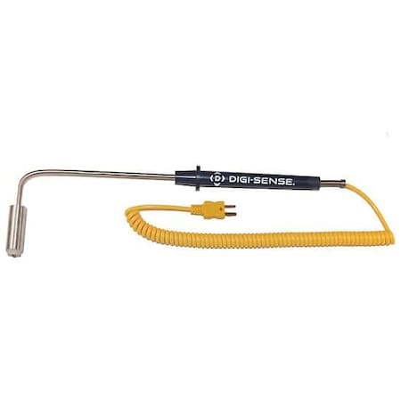 Digi-Sense Type-K, 90 Angle Surf Probe, 8.5" L, Min 08516-64
